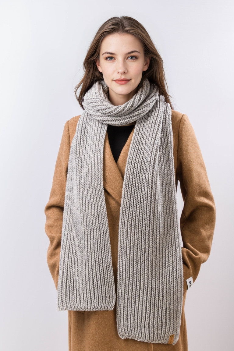 Merino Wool Extra Long Chunky Knit Scarf