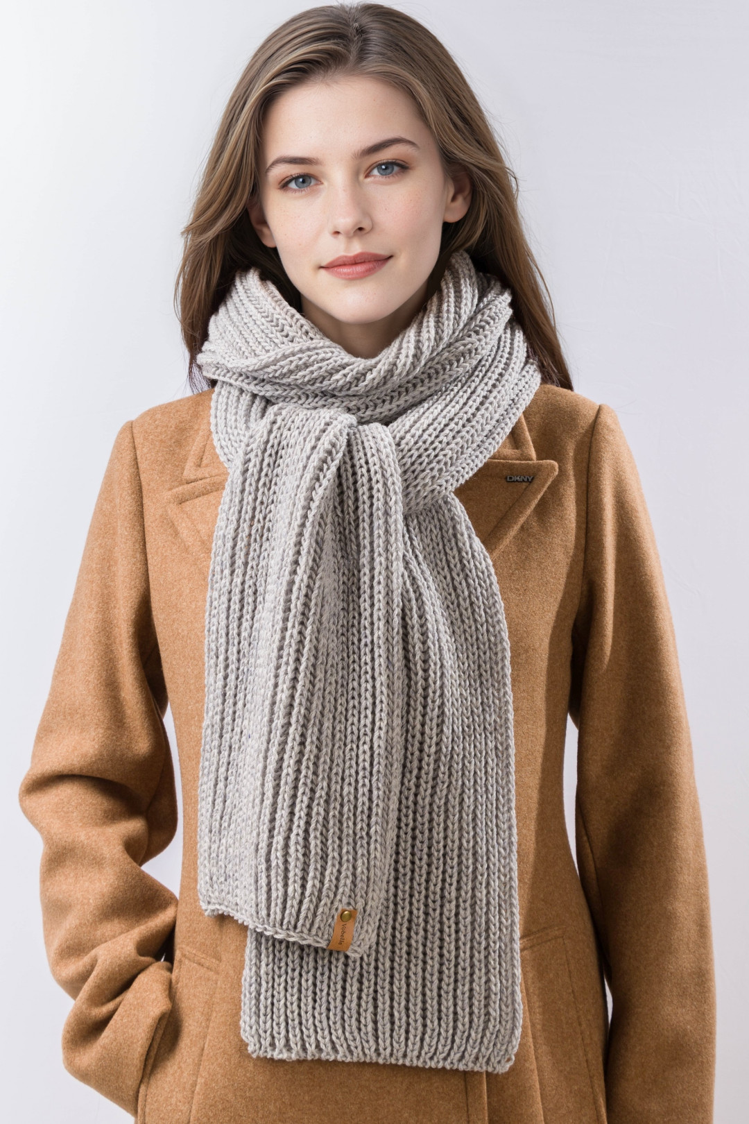 Merino Wool Extra Long Chunky Knit Scarf