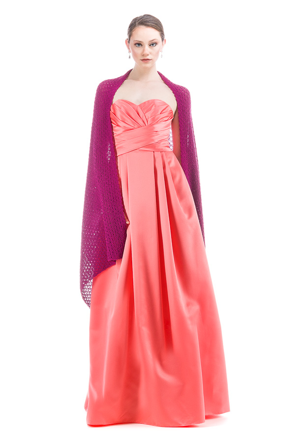 Lace Wrap Shawls for Bridesmaids Bride and Special Occasion - Magenta