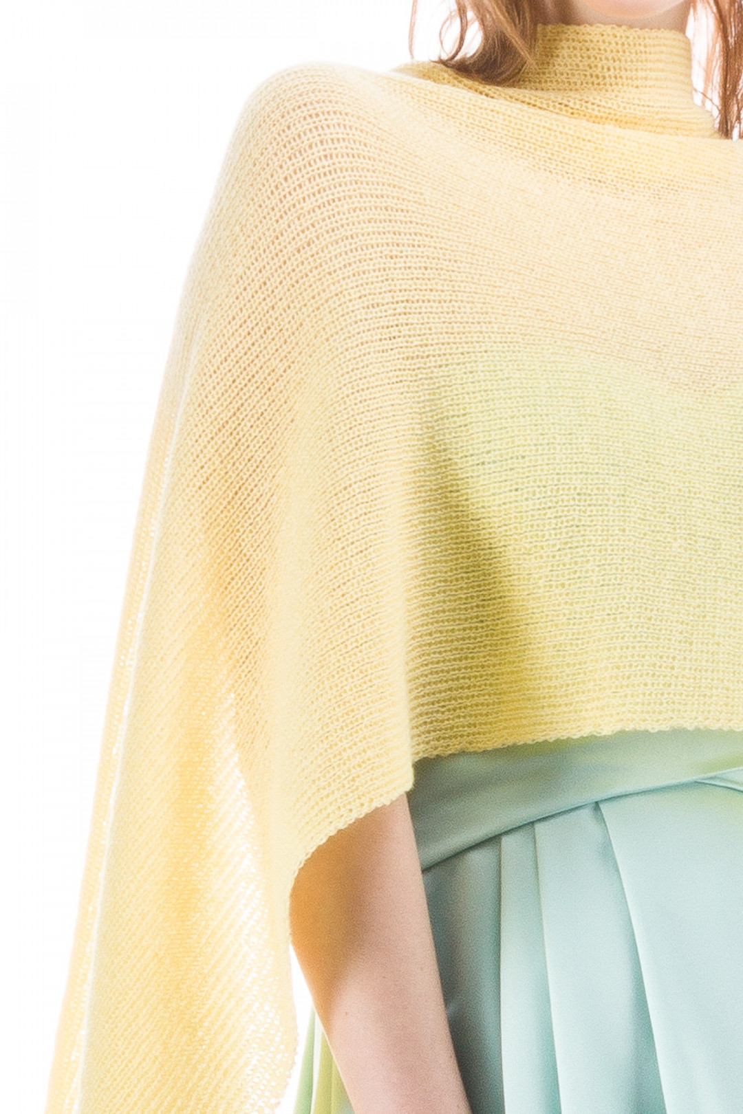 Lightweight Sheer Shawl Wrap - Yellow